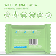 TBH close-up wipe texture showing soft fibers that gently cleanse skin