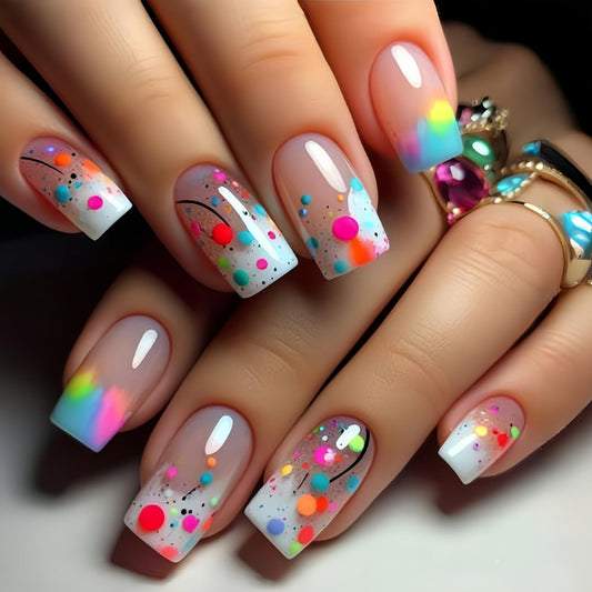 TBRZTR front packaging showing 24-piece set and colorful nails for quick manicures