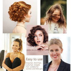 TCOTBE model wearing voluminous wedding updo showing natural shape