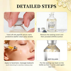 TDBFD ampoule bottle staged with flowers conveying gentle Korean skincare