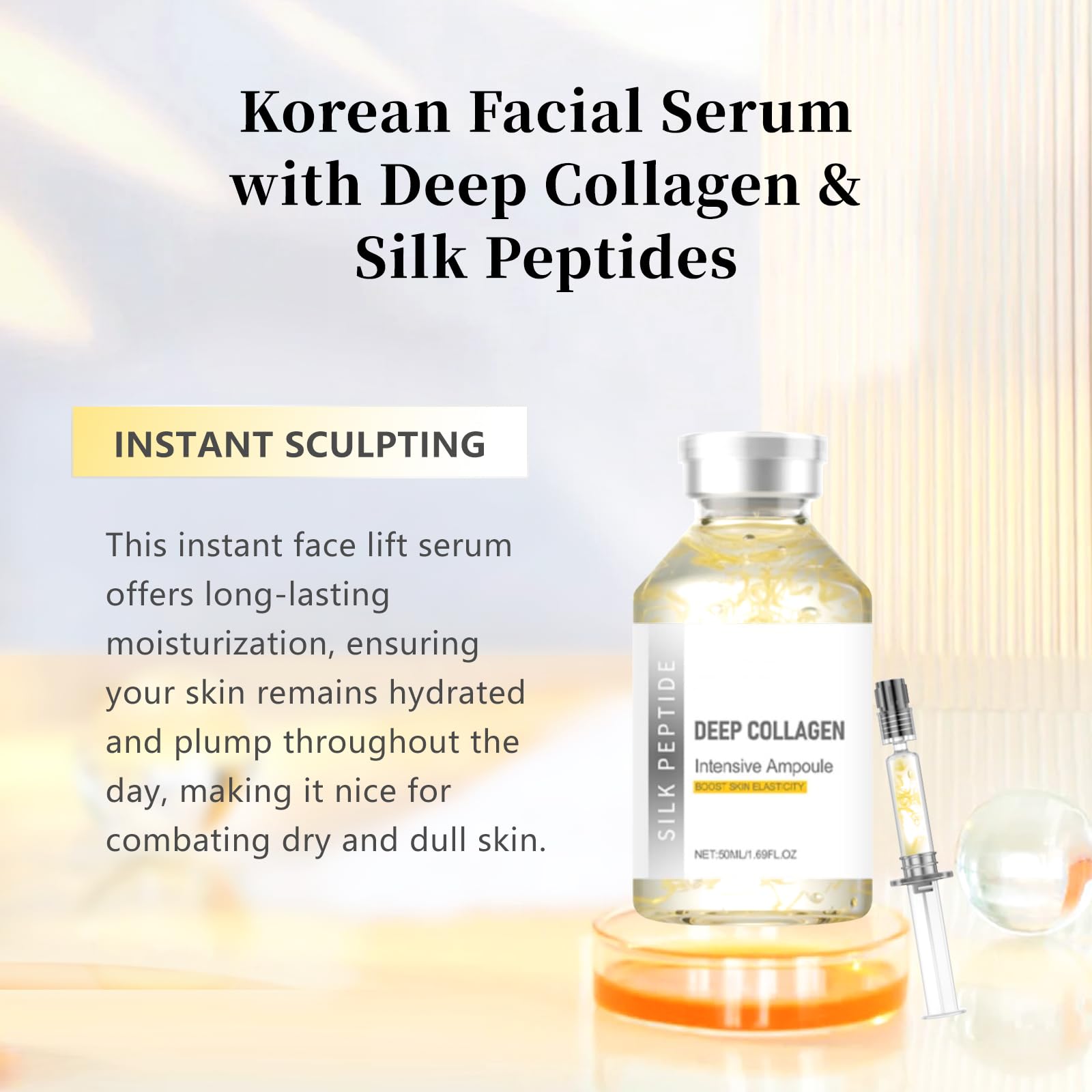 TDBFD ampoule serum texture closeup highlighting lightweight hydrating finish