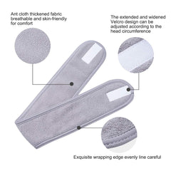 TDHDIKE headband worn during makeup application to protect skin benefit