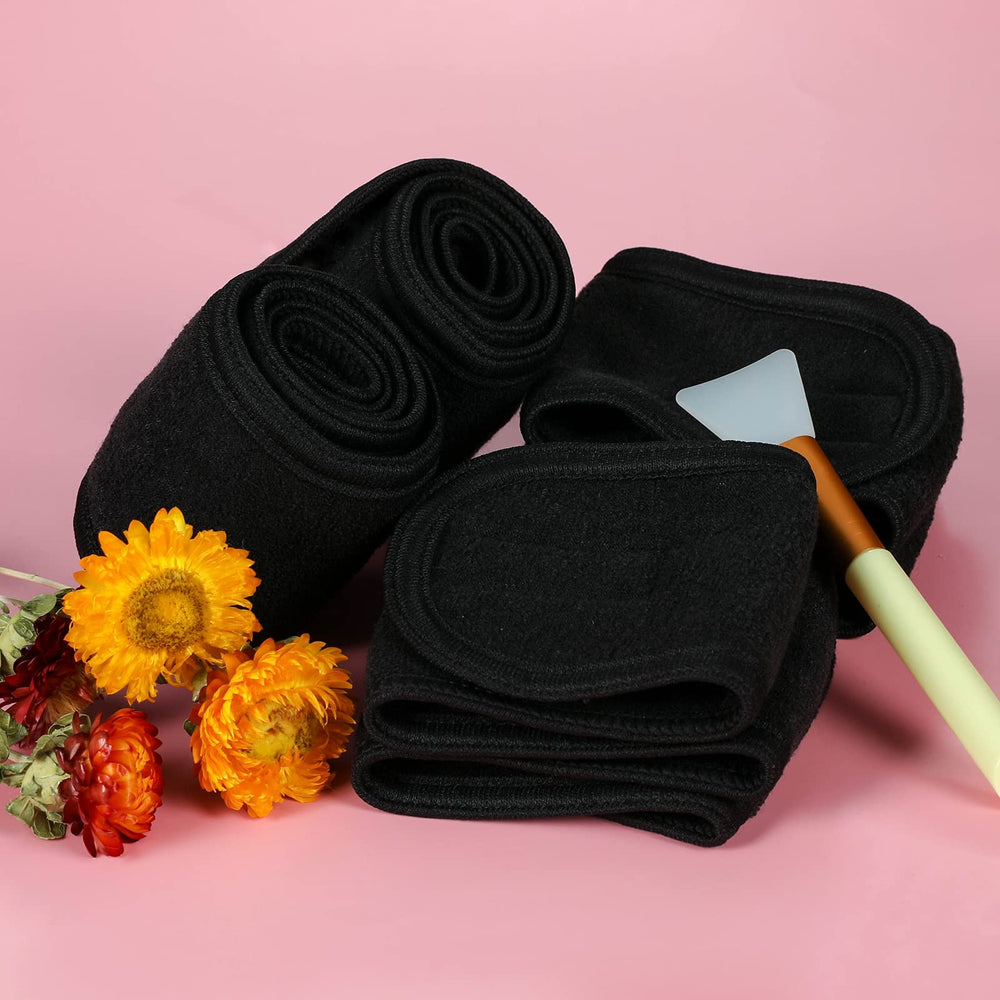 TDHDIKE model wearing headband during skincare routine keeping hair away
