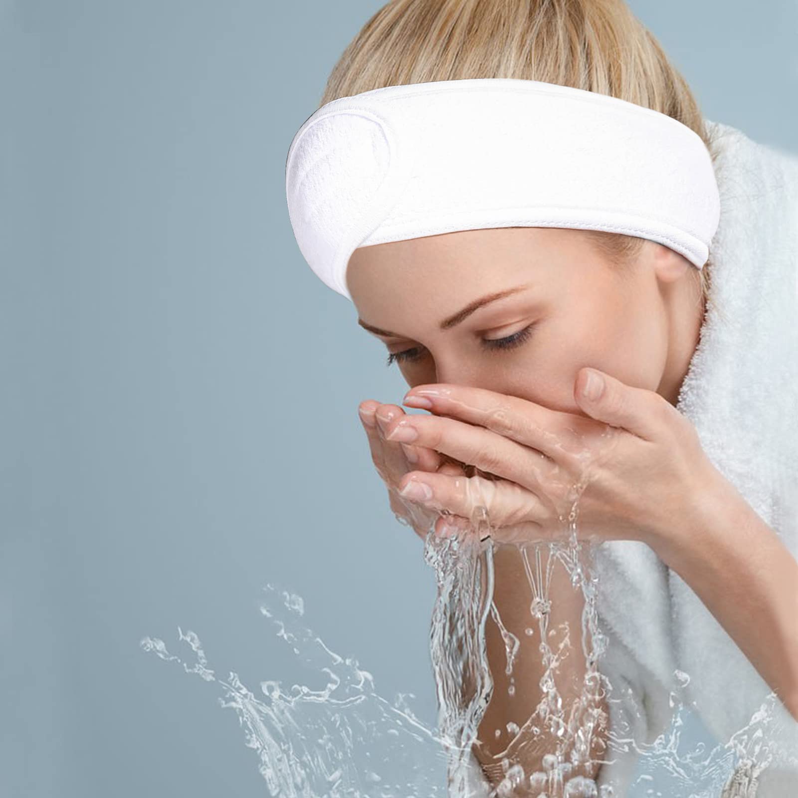 TDHDIKE headband shown on model to illustrate length and coverage for most heads