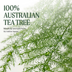 Tea Tree applied to freshly shaved neck to soothe skin and reduce irritation benefit