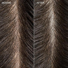 Tea Tree applying scrub on scalp to remove buildup and refresh