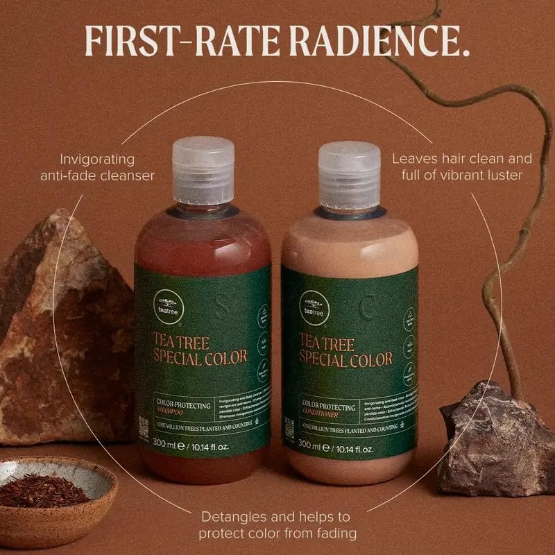 Tea Tree close-up texture highlighting smooth detangling benefit