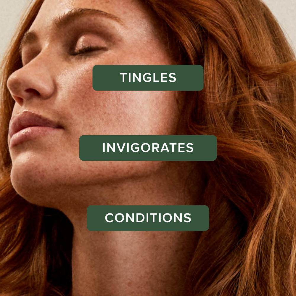 Tea Tree conditioner cream texture close-up demonstrating smooth slip