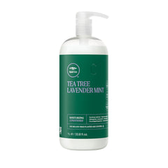 Tea Tree front bottle image showing product and calming scent benefit
