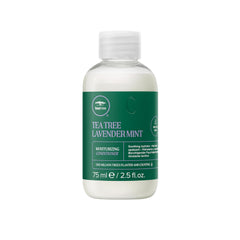 Tea Tree front packaging showing 2.5 fl oz bottle and product name, highlighting portability