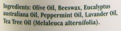 Tea Tree Therapy eucalyptus oil close-up highlighting Australian source and fresh aroma