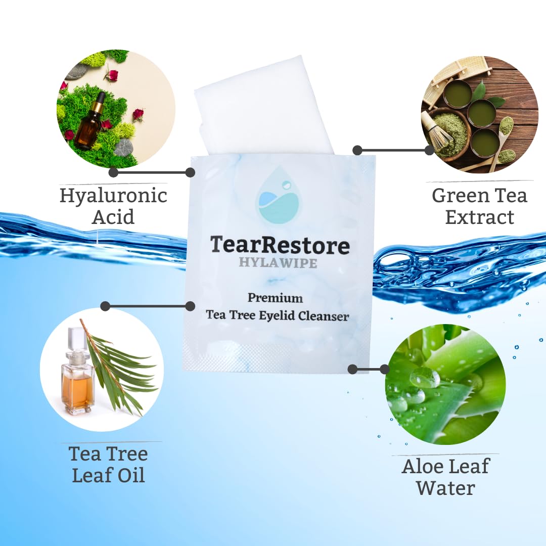 TearRestore wipe in hand demonstrating single-use packet convenience and hygienic benefit