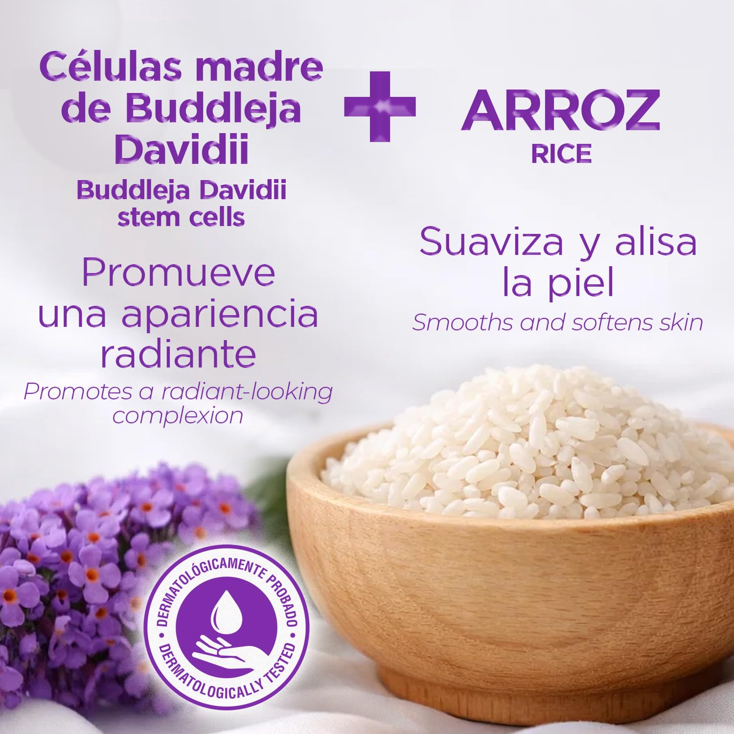 TEATRICAL applied on hand illustrating quick spreadability and moisturizing benefit