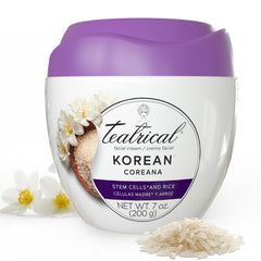 TEATRICAL front jar showing brand and clean minimalist packaging benefit of clarity