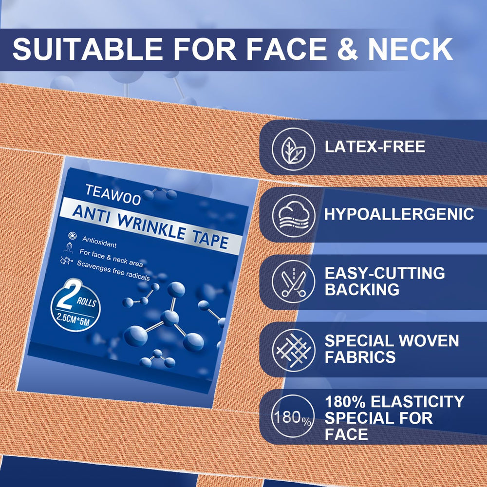 TEAWOO applied to forehead demonstrating lift and smoother appearance