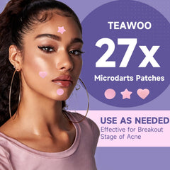 TEAWOO assortment laid out highlighting multishaped patches for varied blemishes
