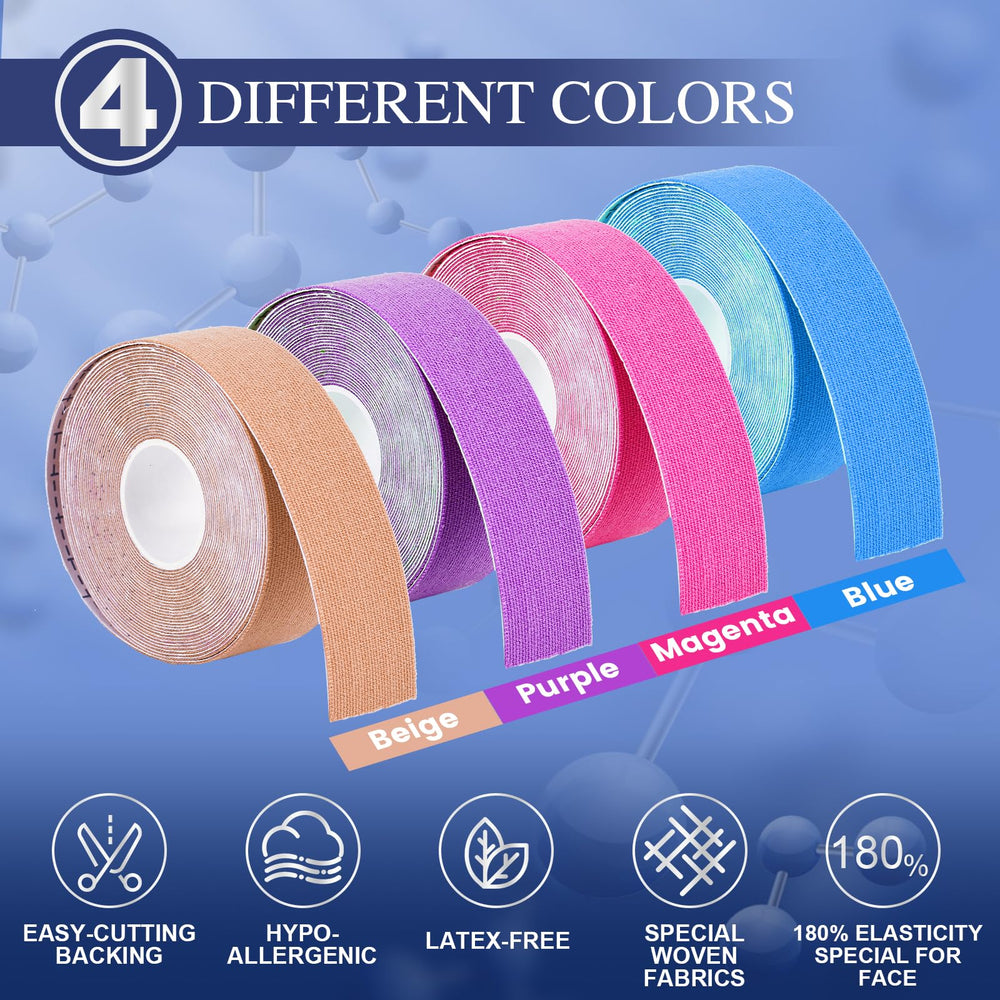 TEAWOO tape lifting forehead area to reduce the look of horizontal lines quickly