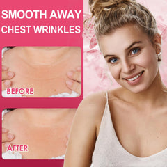 TEAWOO pads applied on décolleté during rest to reduce fine chest lines