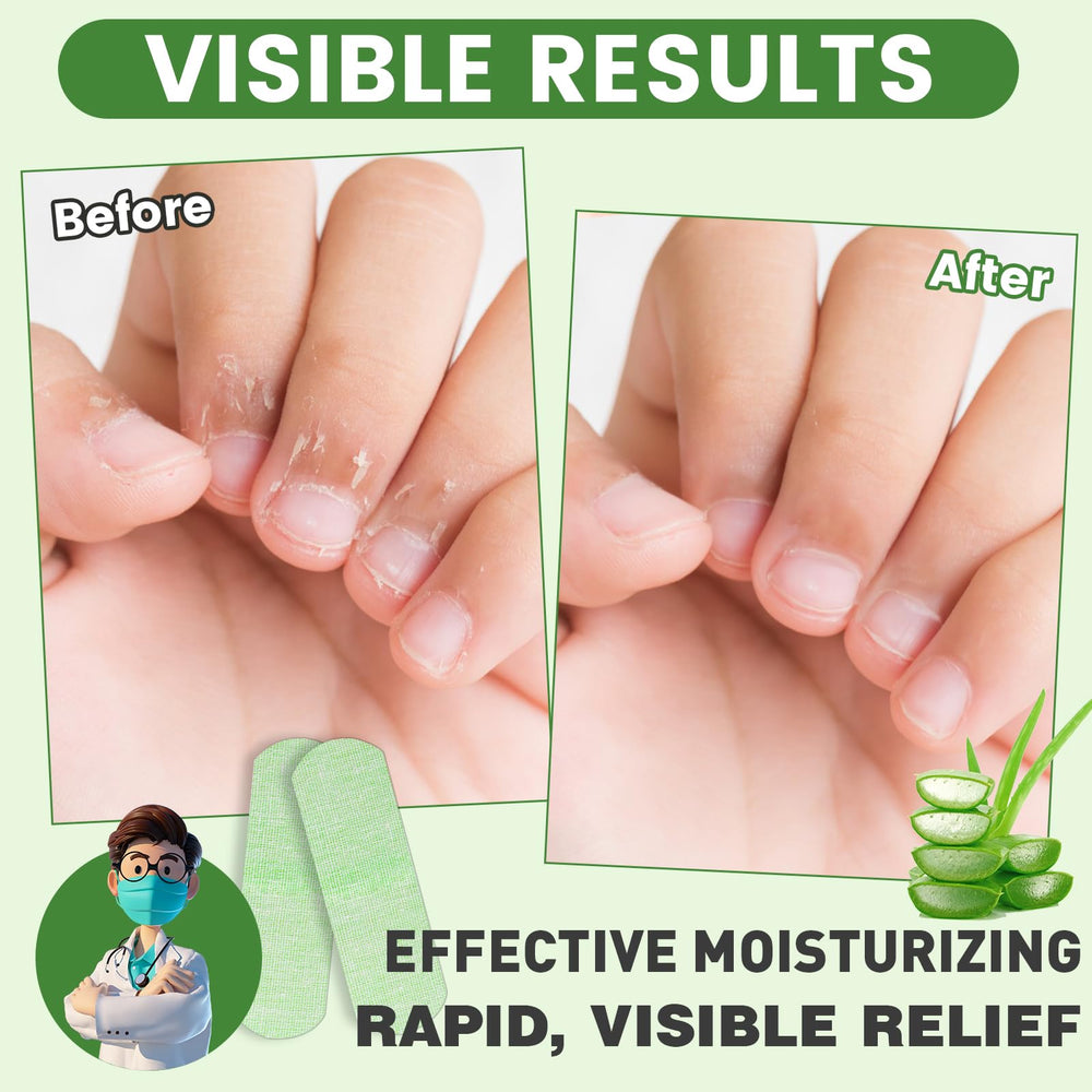 TEAWOO patch applied to finger demonstrating secure adhesion and protection