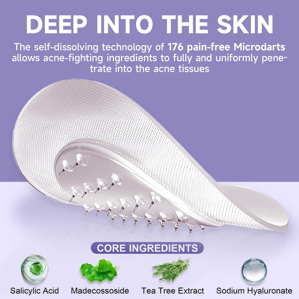 TEAWOO patch applied to cheek demonstrating discreet protection and healing