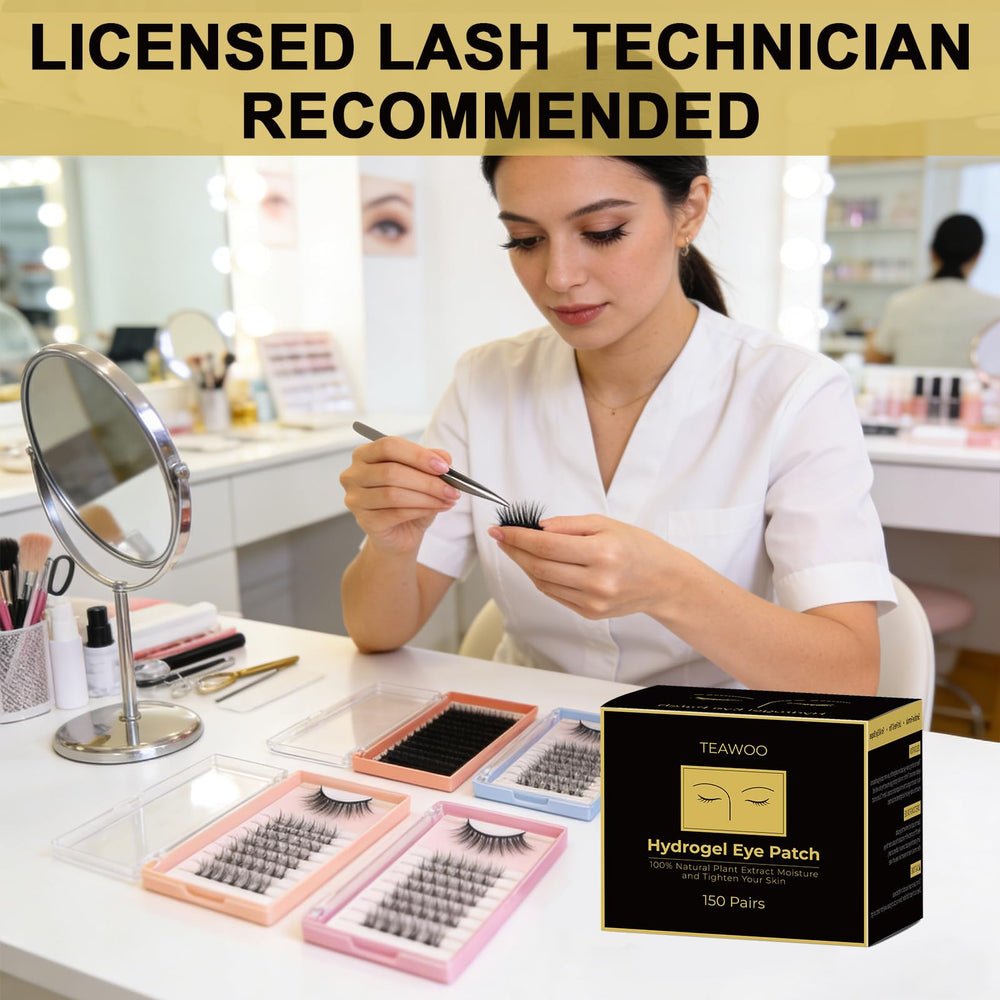 TEAWOO patches on salon tray demonstrating professional workflow benefit