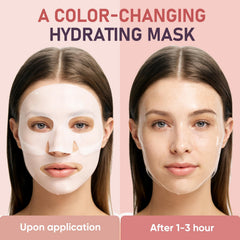 TEAWOO mask turned transparent after absorption indicating deep delivery