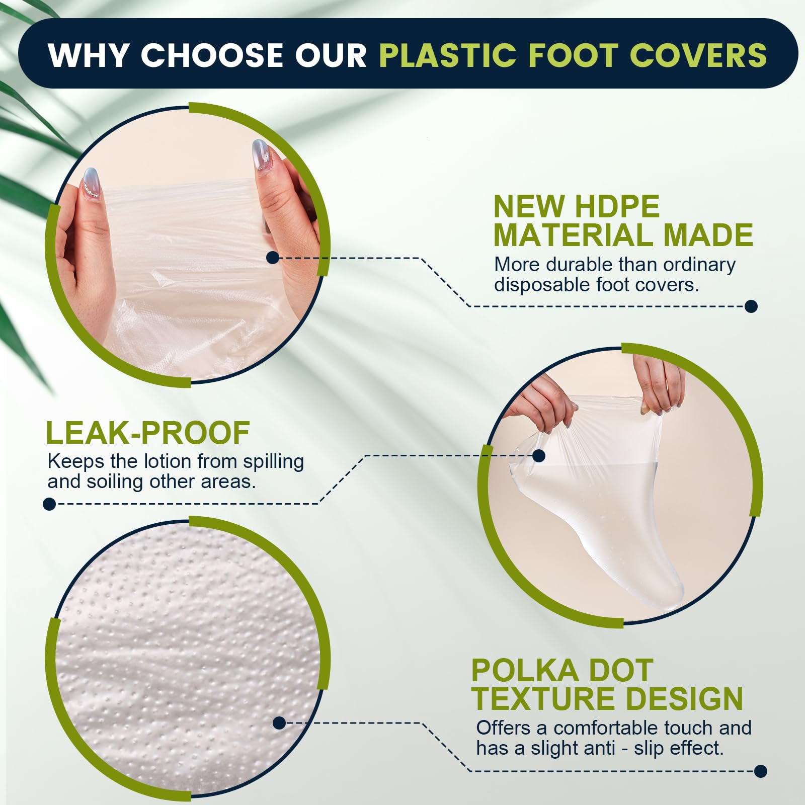 TEAWOO adhesive sticker sealing cover at ankle for leak prevention and snug fit