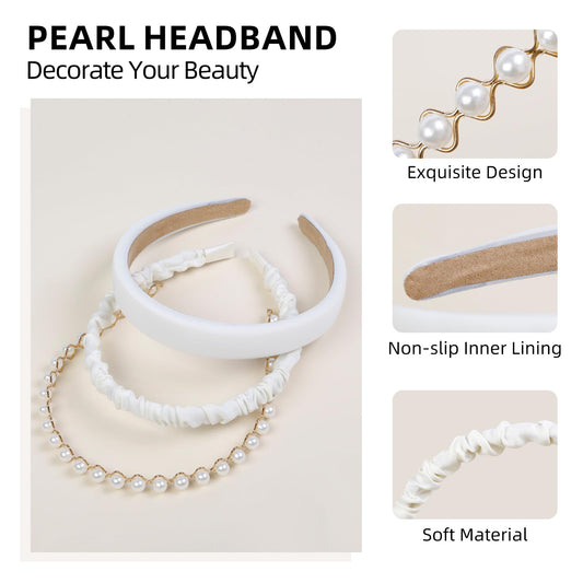 TEBIEKOY close-up of white pearl detail highlighting vintage texture and shine