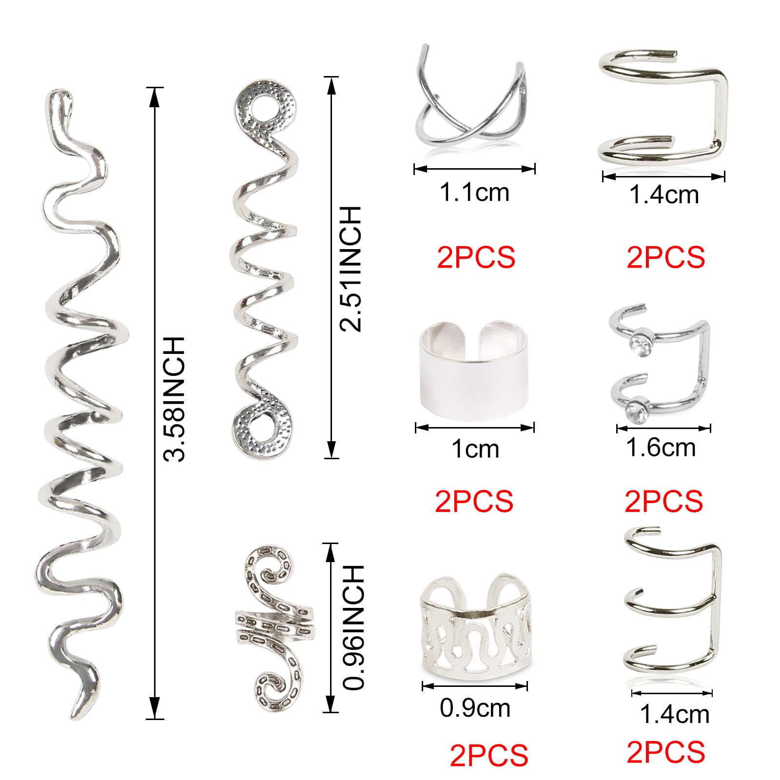 TEBIEKOY used as ear cuff on ear demonstrating non-piercing accessory benefit