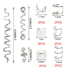 TEBIEKOY used as ear cuff on ear demonstrating non-piercing accessory benefit