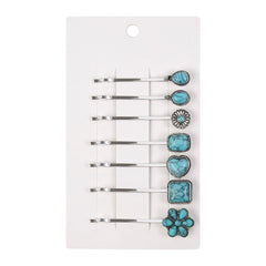 TEBIEKOY front packaging showing seven boho hair pins, ready for gifting