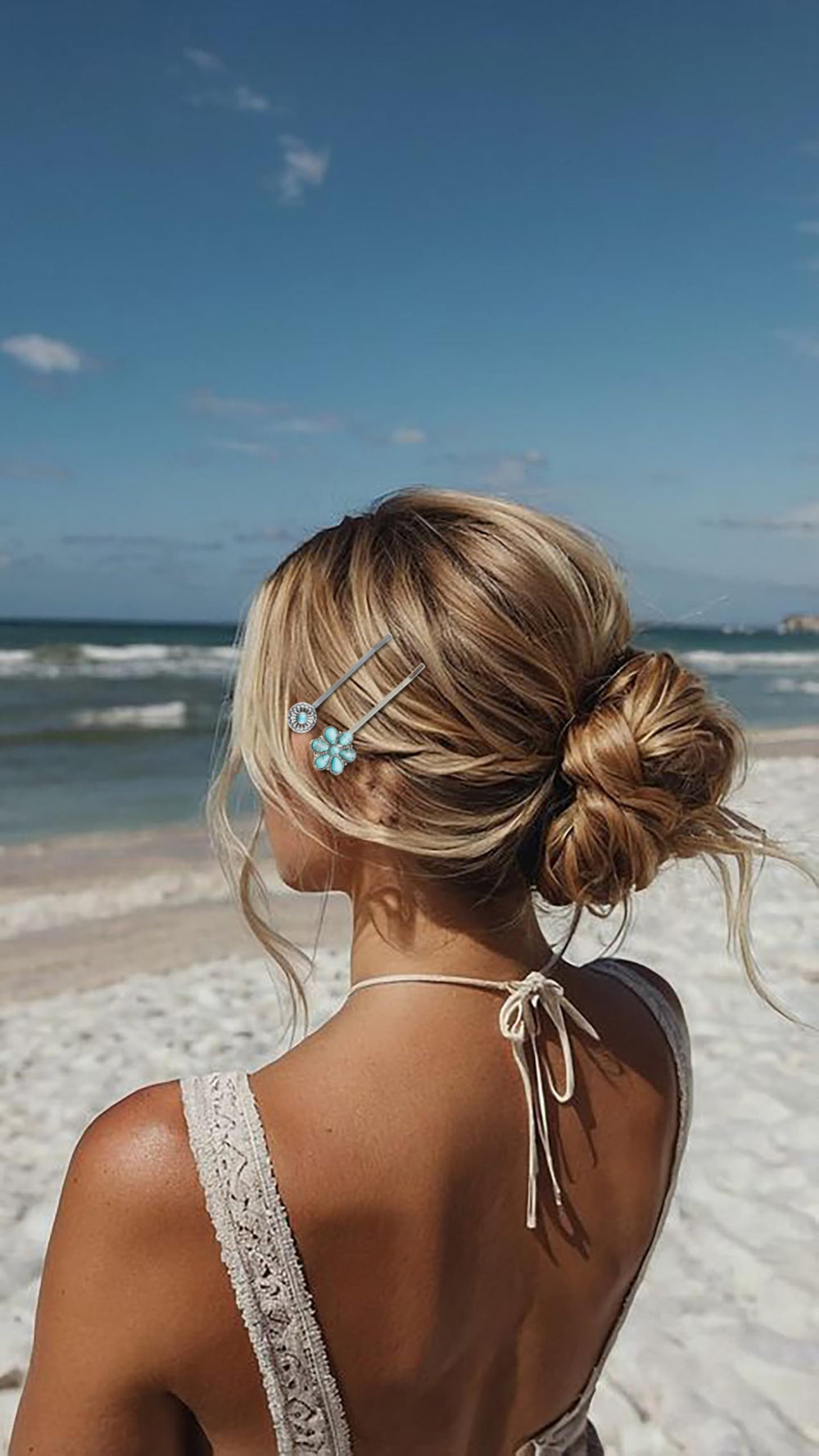 TEBIEKOY pins used in a braided hairstyle, adding decorative hold