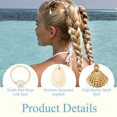 TEBIEKOY seashell charm macro showing polished texture and elegant shine