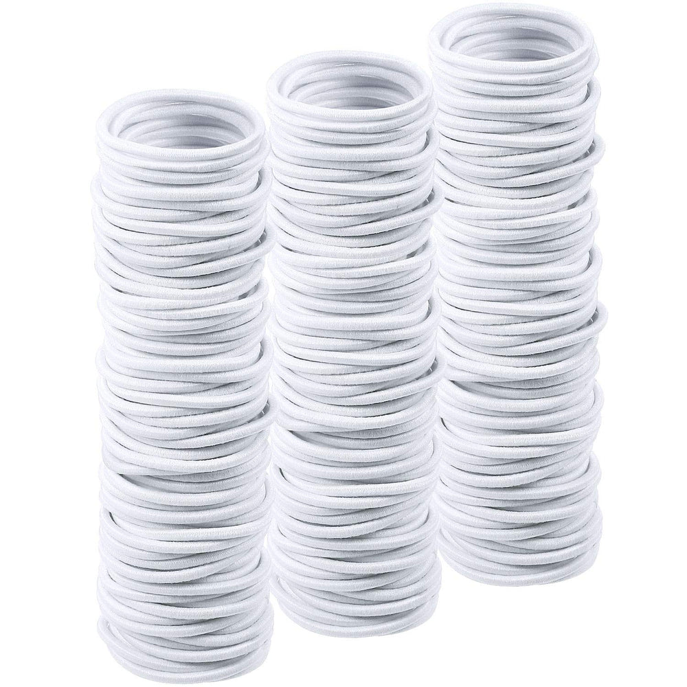 TecUnite front packaging of 200 hair ties showing assortment and convenience