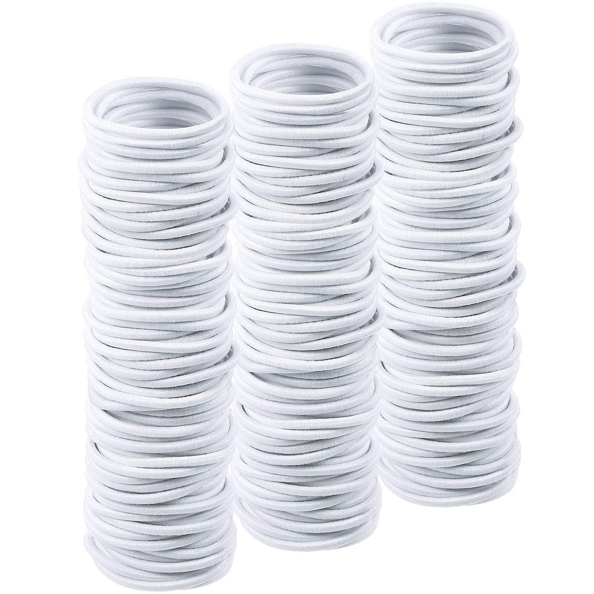 TecUnite front packaging of 200 hair ties showing assortment and convenience