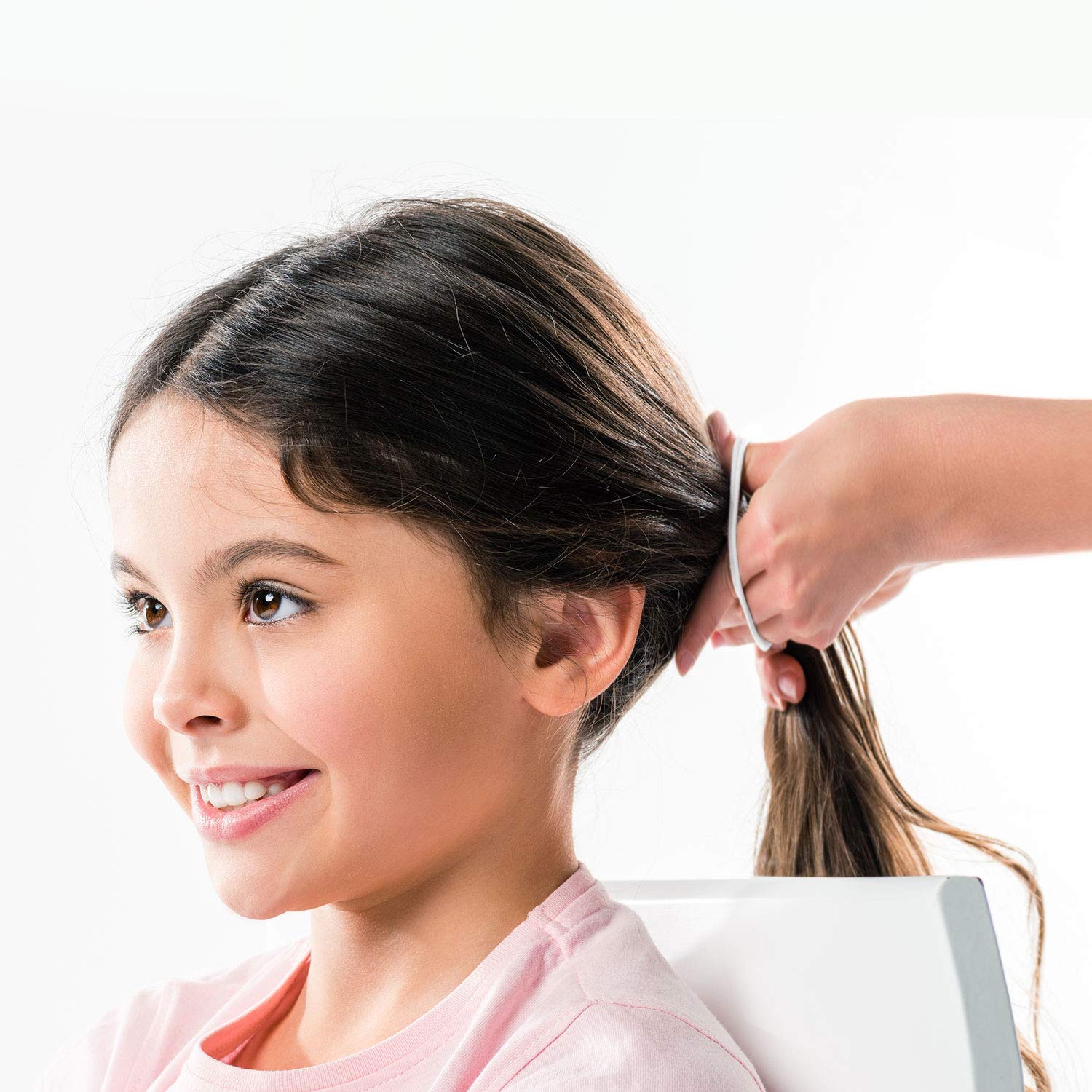 TecUnite in-use ponytail demonstrating secure hold during activity