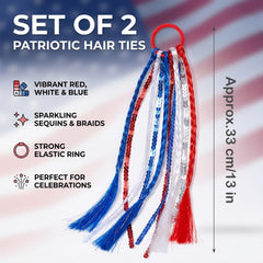 Tedercle close-up of red white blue tassels highlighting fabric texture and durable finish