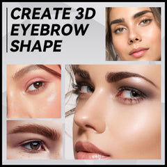 Teenanseen before and after brows showing fuller, groomed natural results