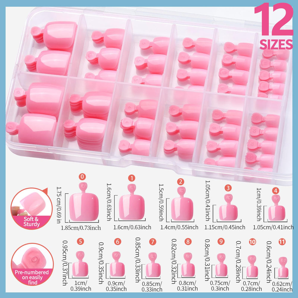 Teenitor 120pcs layout and numbered sizes for quick size matching benefit
