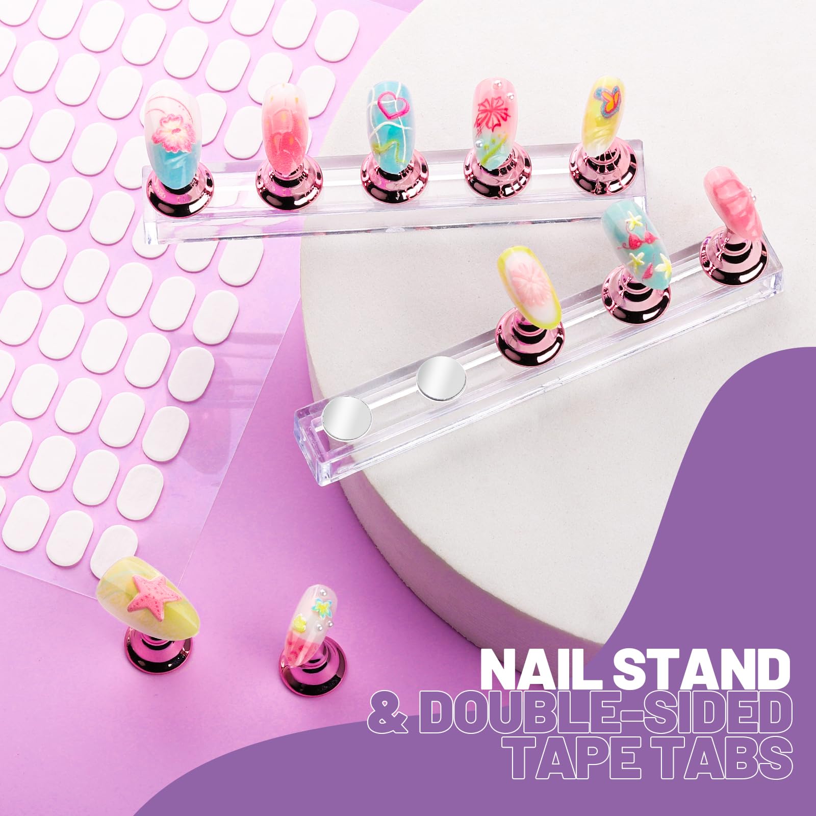 Teenitor acrylic brush holder storing brushes upright to protect bristles and workspace