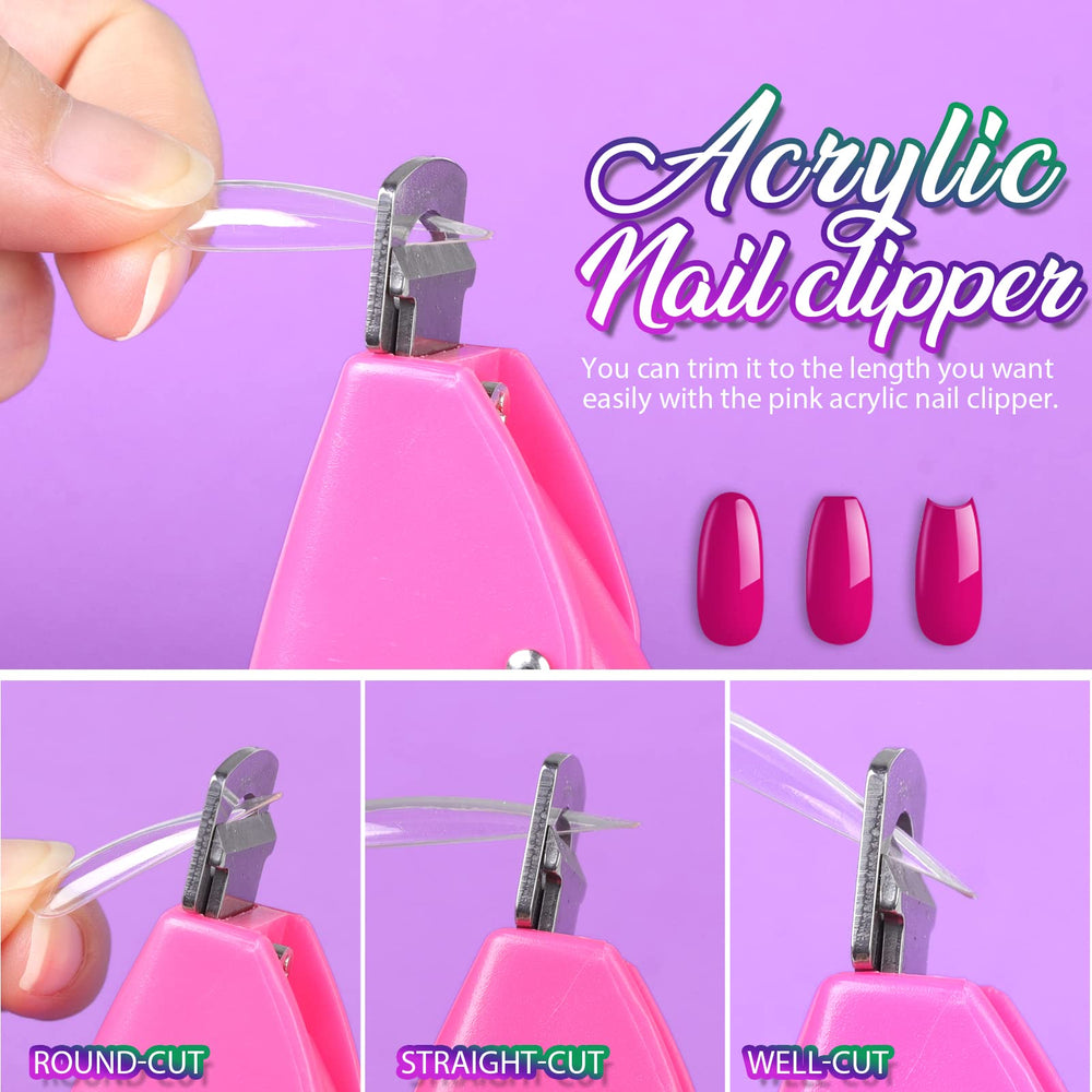 Teenitor metal acrylic clipper cutting a tip for clean adjustable trimming