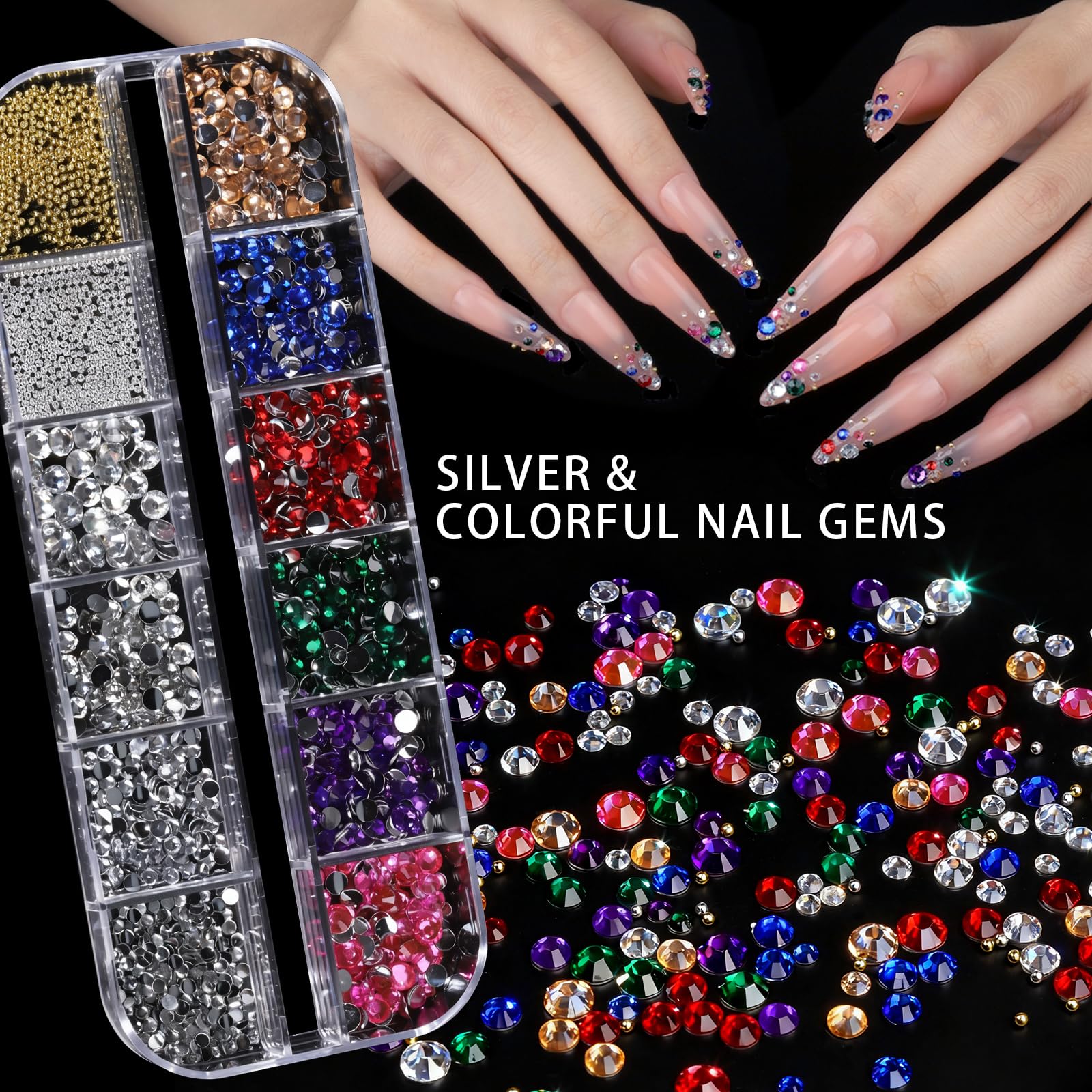 Teenitor nail brushes and dotting tools arranged for precise design control