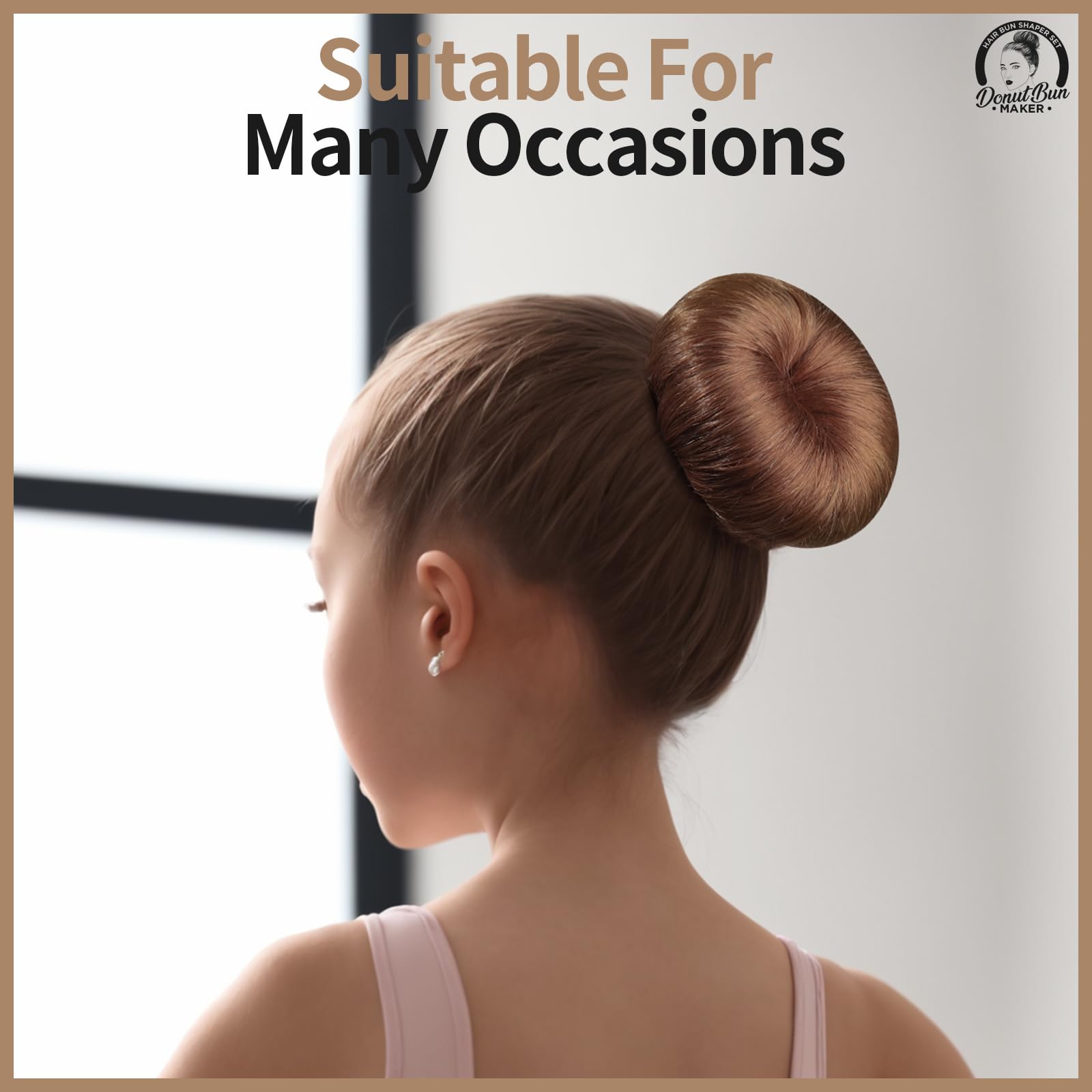 Teenitor side chignon profile showing smooth finish and invisible support