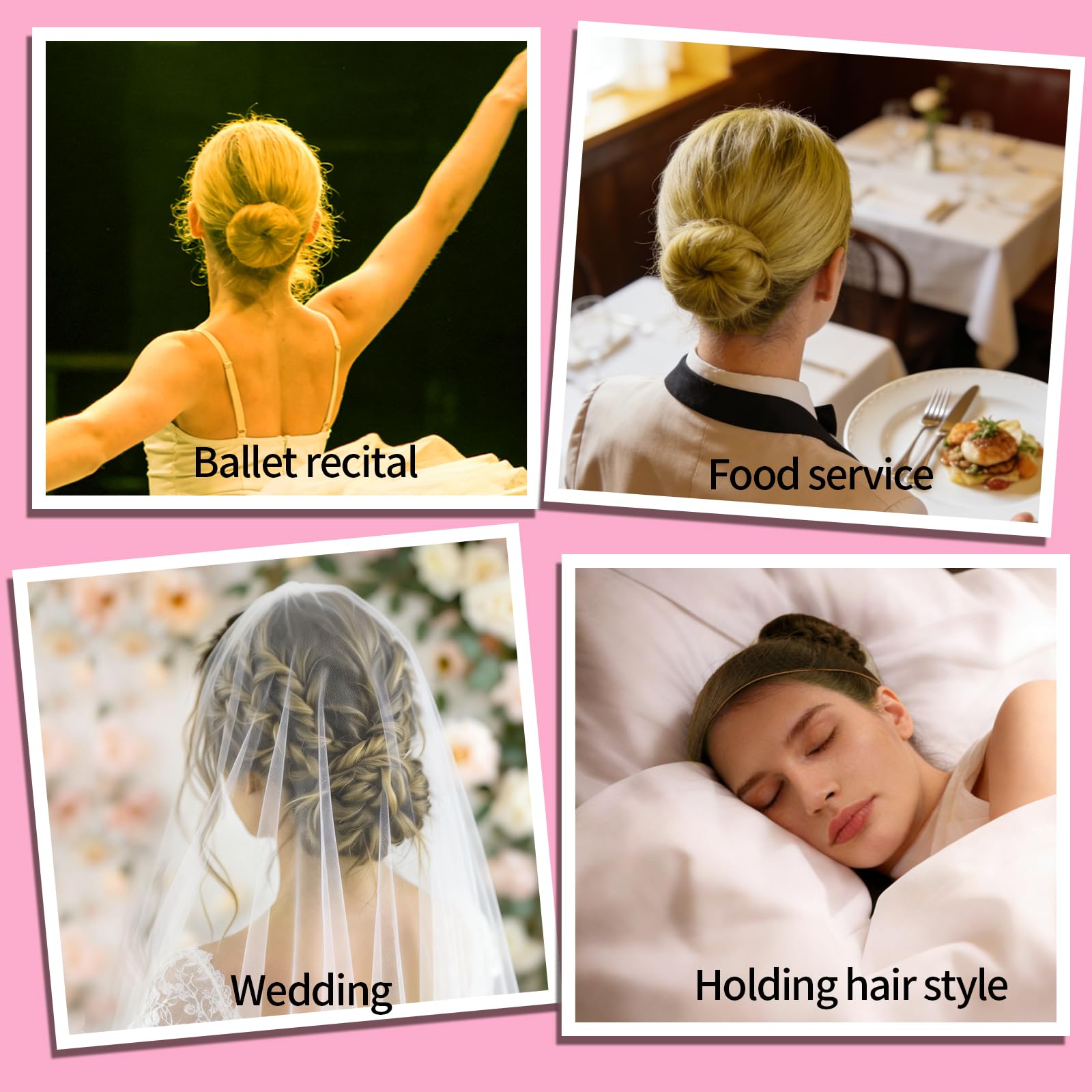 Teenitor bun on model demonstrating smooth, discreet bun finish