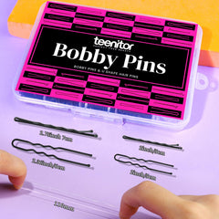 Teenitor clear hair bands stacked showing discreet hold