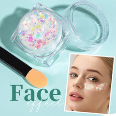 Teenitor close-up of butterfly-shaped glitter pieces, precise decorative effect