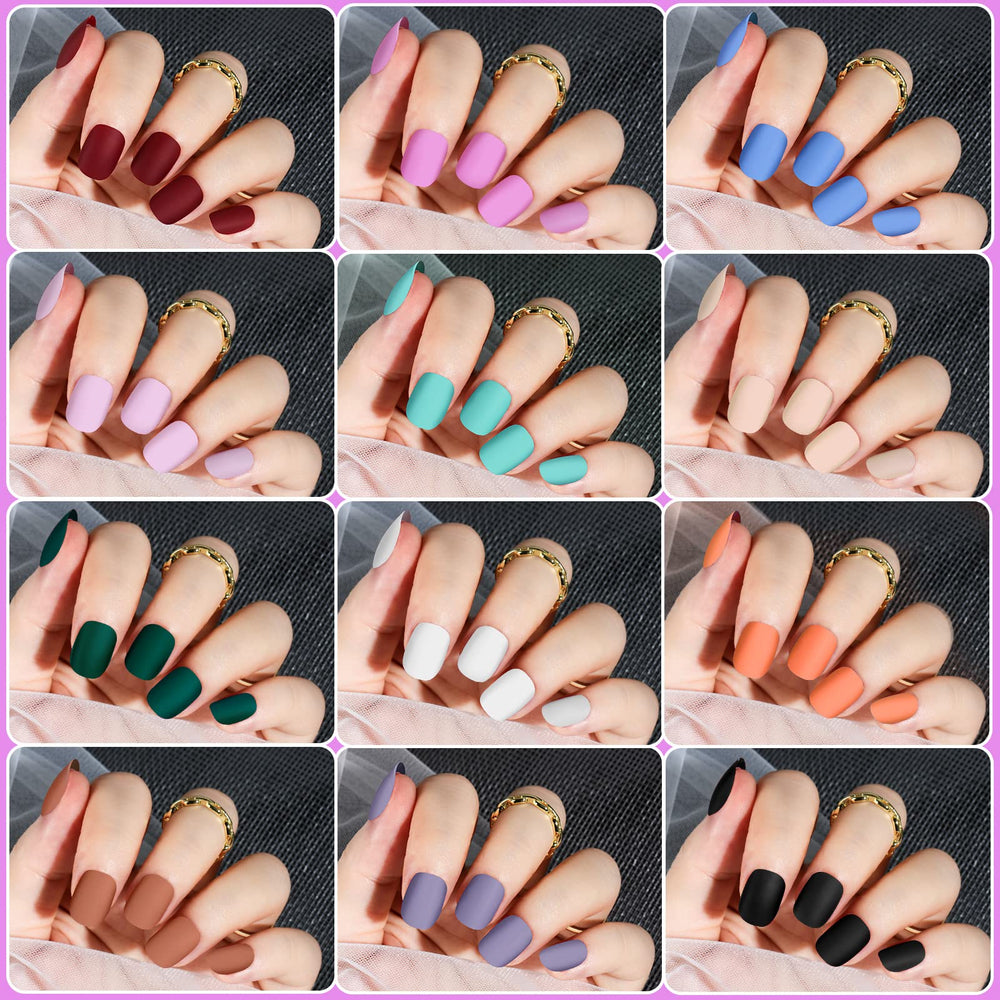 Teenitor close-up of short round nail shape, slimming and natural look