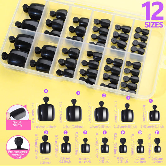 Teenitor close-up of square toe tip texture showing smooth finish for easy nail art