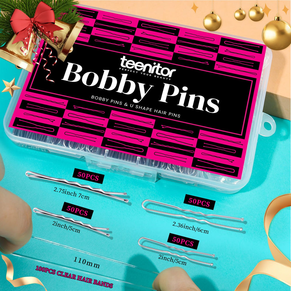 Teenitor close-up of bobby pin waves and rounded tip showing secure grip and scalp comfort