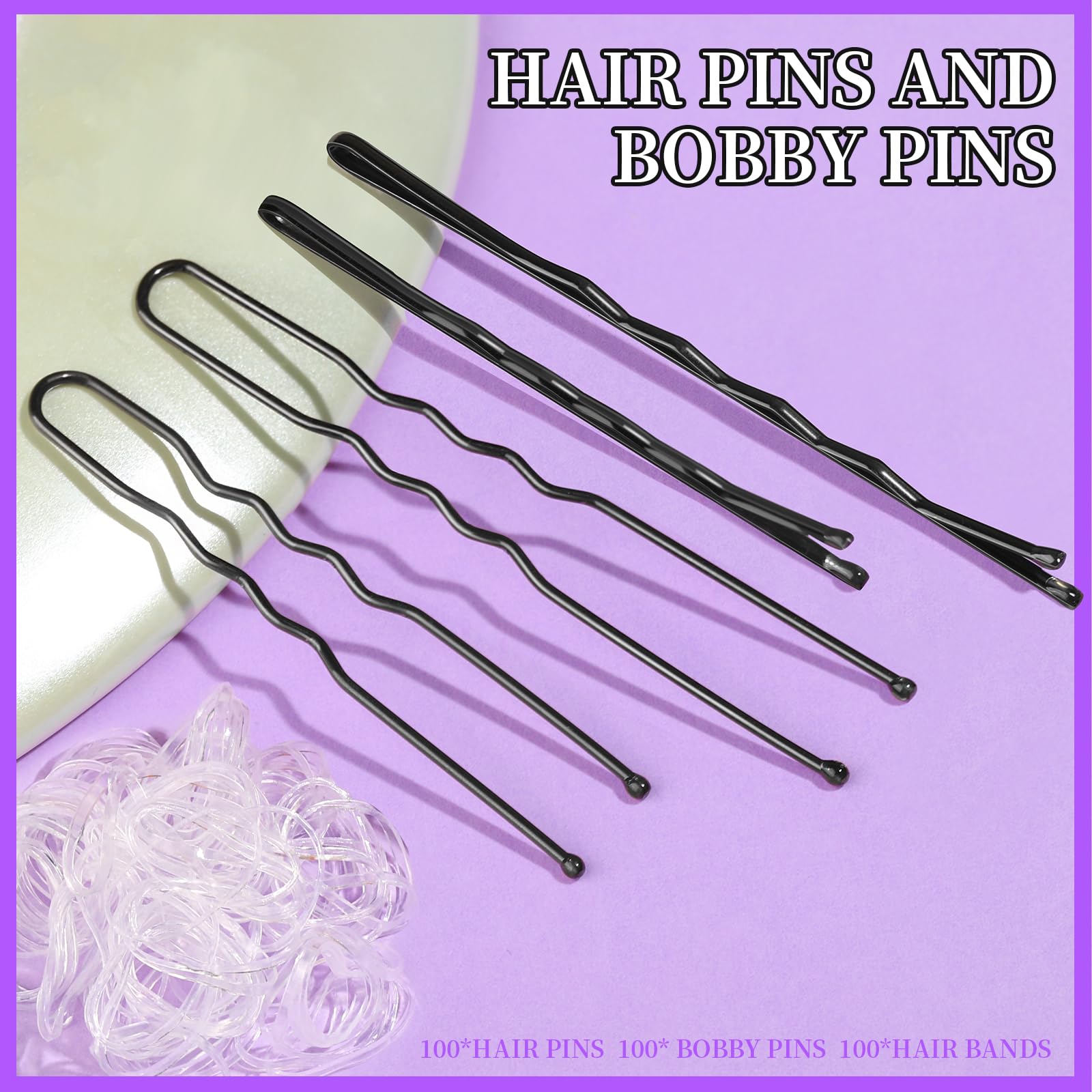 Teenitor close-up of waved bobby pin demonstrating secure grip